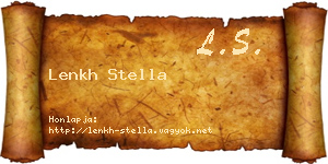 Lenkh Stella névjegykártya